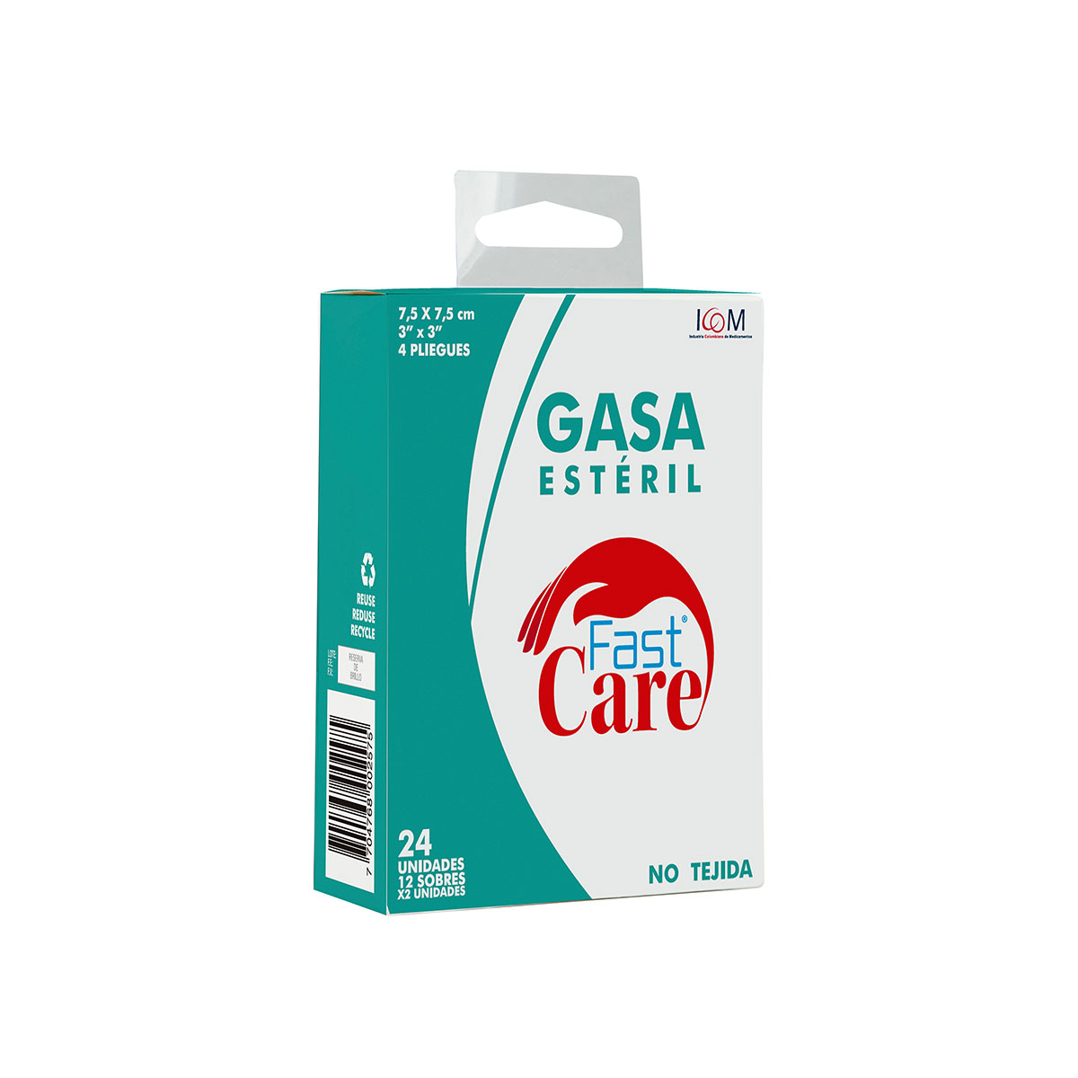 GASA FAST CARE EST.NOTEJ. 3X3 12SBS ICOM