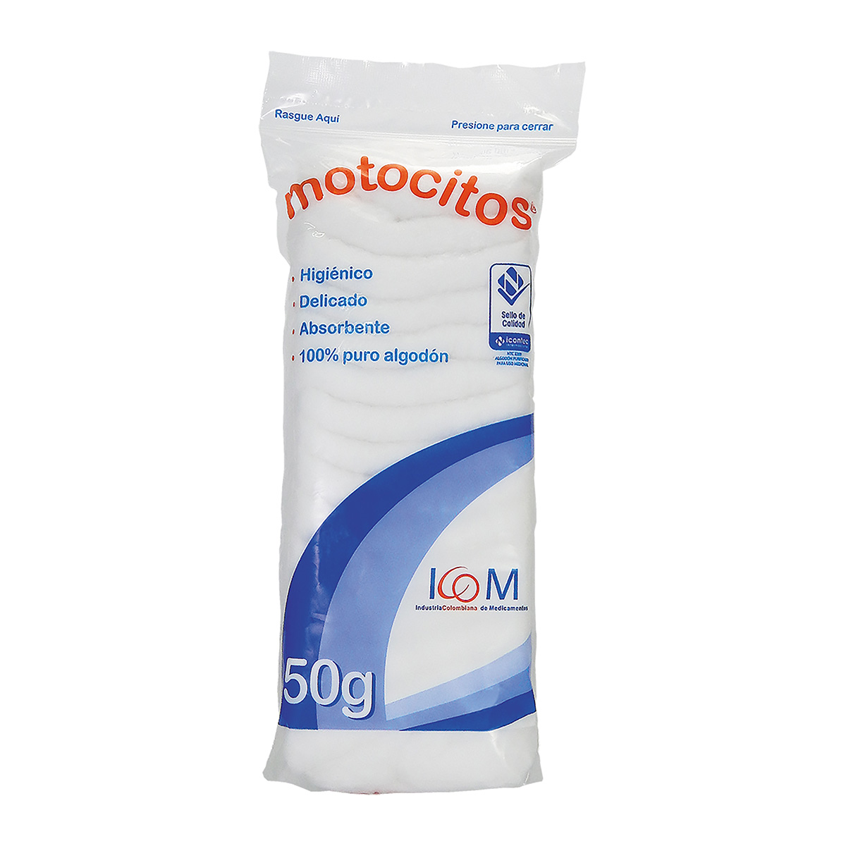ALGODON MOTOCITOS 50 GR PG.5 LL.7 ICOM