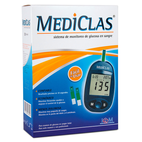 KIT DE GLUCOMETRIA MEDICLAS ICOM