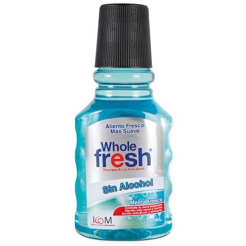 ENJUAGUE WHOLE FRESH SIN ALCOHOL 250 ML