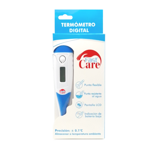 TERMOMETRO DIGITAL PUNTA FLEXIBLE FAST CARE